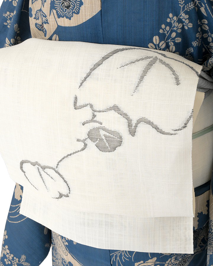 リピーター 日本橋竺仙 奥州小紋 桔梗丸に萩 Lサイズ リピーター